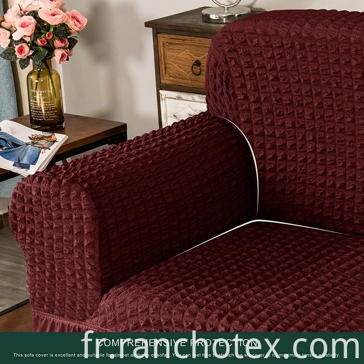 Couleur de couleur personnalisée Hot Strech Household Decoration Couvre de canapés pour un canapé 3 places